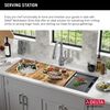 45&rdquo; Workstation Undermount Single Bowl 16 Gauge Stainless Steel Kitchen Sink with 2-Tier&nbsp;WorkFlow&trade; Ledge and Accessories